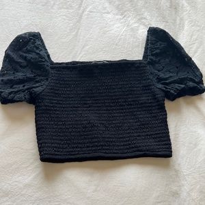 Black Crop Top
